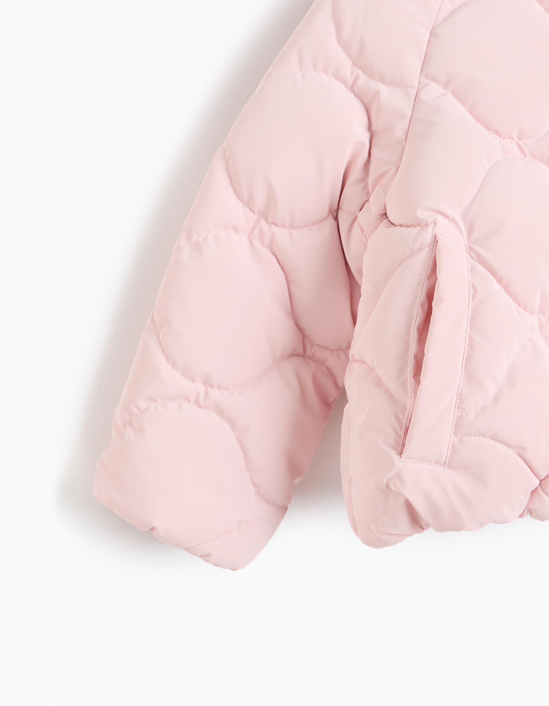 Comprar Online Casaco Acolchoado Com Capuz, Menina, Rosa Claro