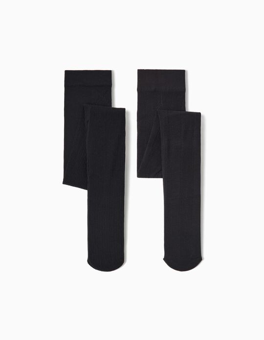 Comprar Online Pack 2 Pares de Collants, Menina, Multicor