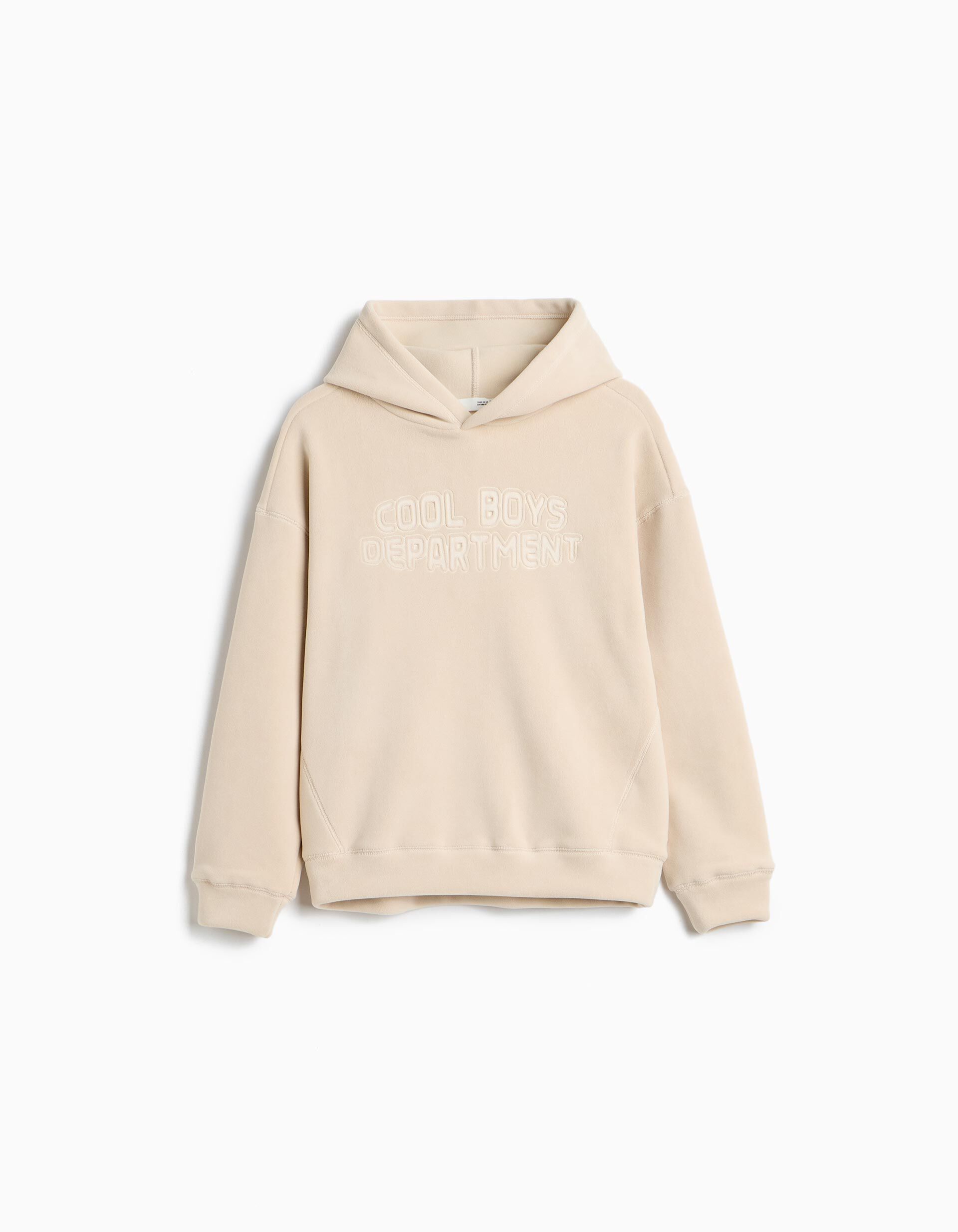 Comprar Online Sweatshirt De Malha Polar, Menino, Bege Claro