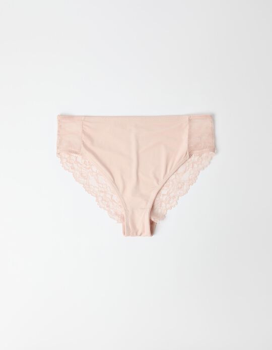 Comprar Online Cuecas Brief com Renda, Mulher, Rosa Claro