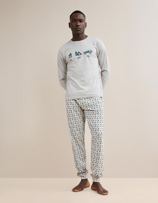 Comprar Online Pijama Jersey, Homem, Cinzento