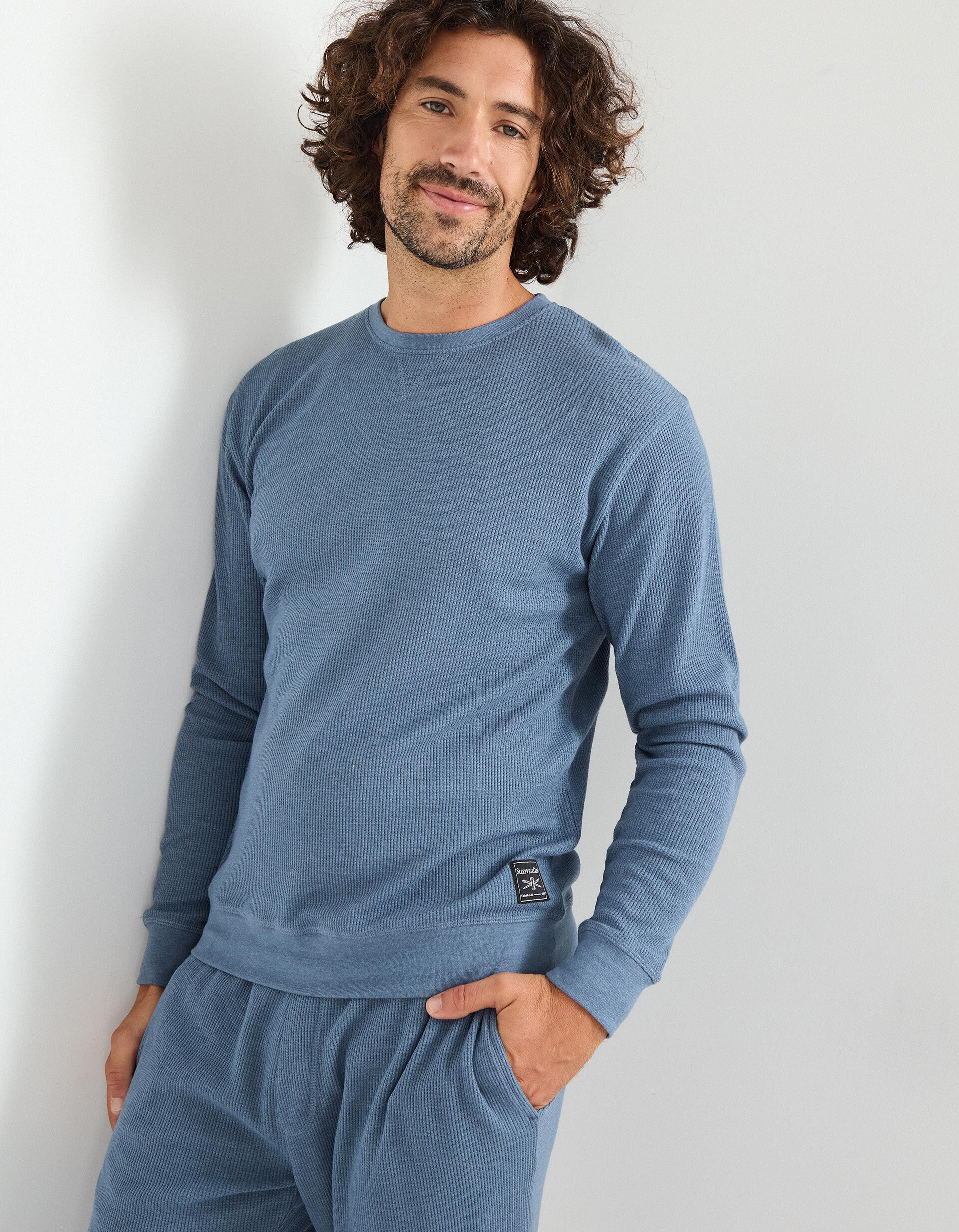 Comprar Online Pijama Waffle, Homem, Azul Escuro 