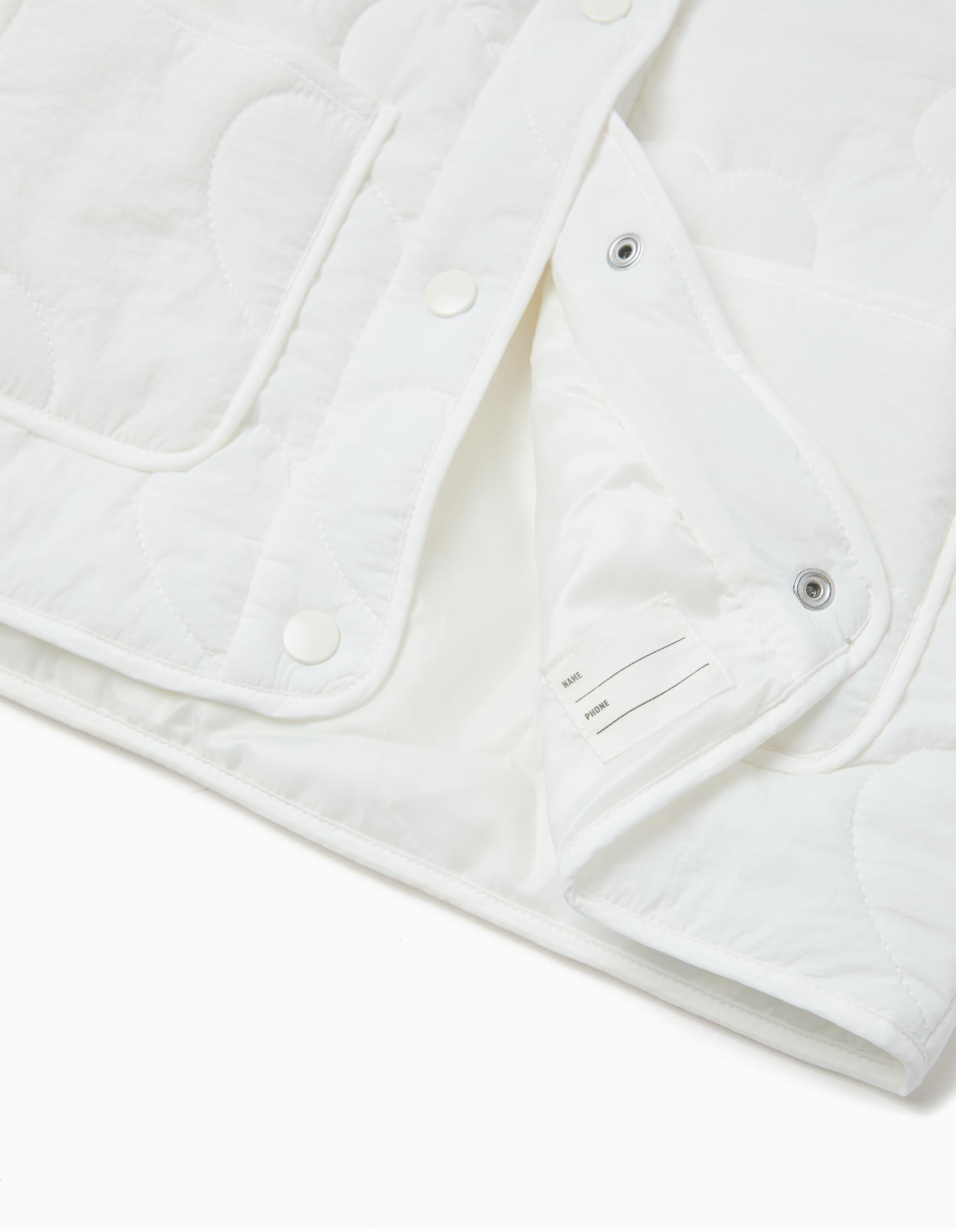 Comprar Online Casaco Acolchoado com Capuz, Menina, Branco