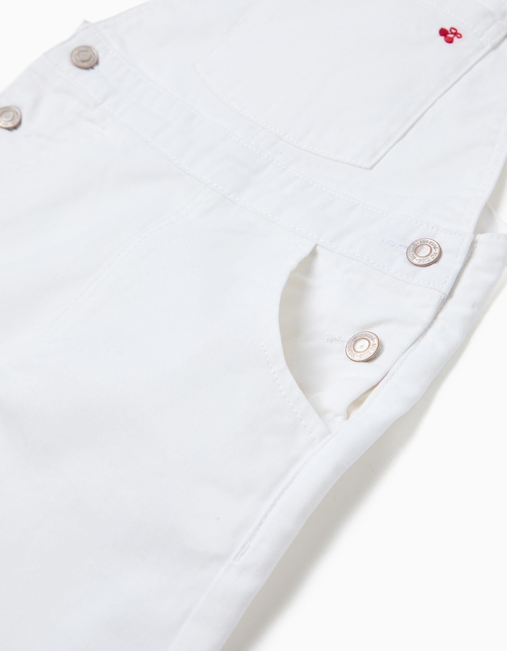 Comprar Online Jardineiras de Ganga 'Wide Leg', Menina, Branco