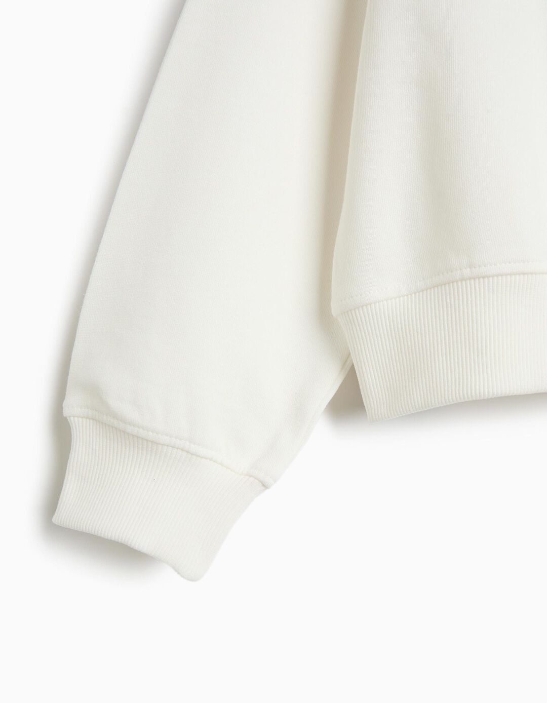Sweatshirt Com Estampado, Menina, Branco