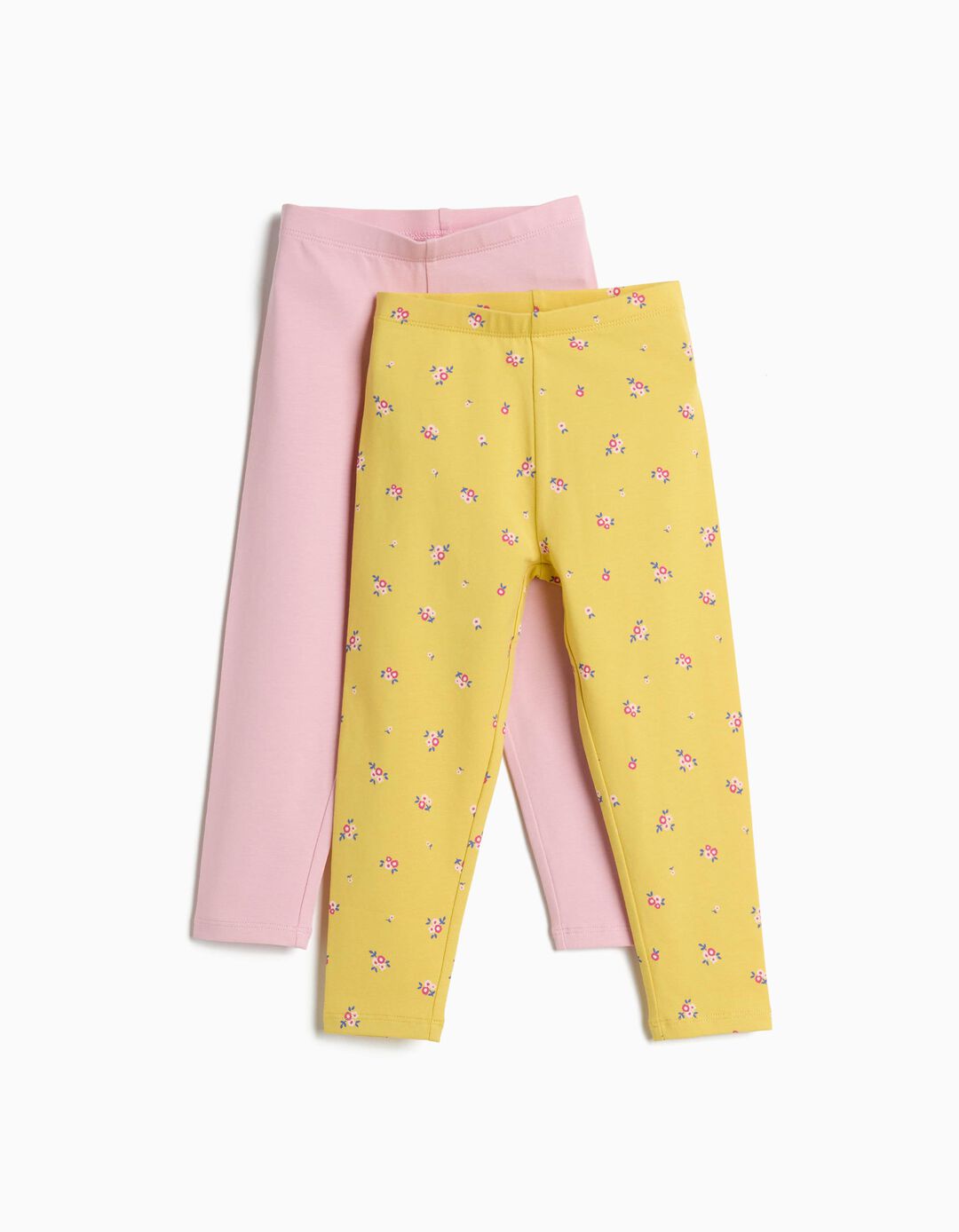 Pack 2 Leggings, Menina, Amarelo