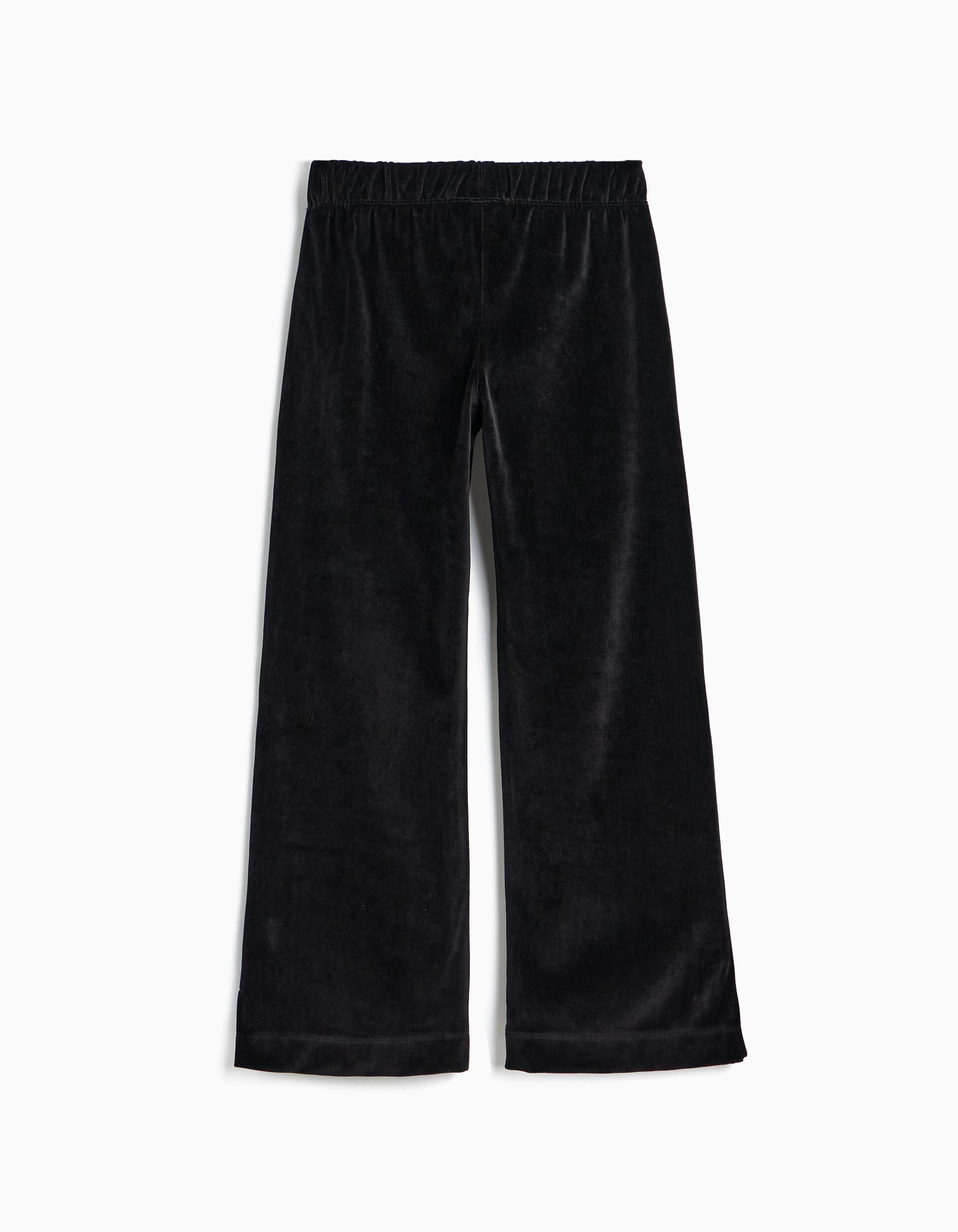 Comprar Online Cal&ccedil;as De Veludo Wide Leg, Menina, Preto