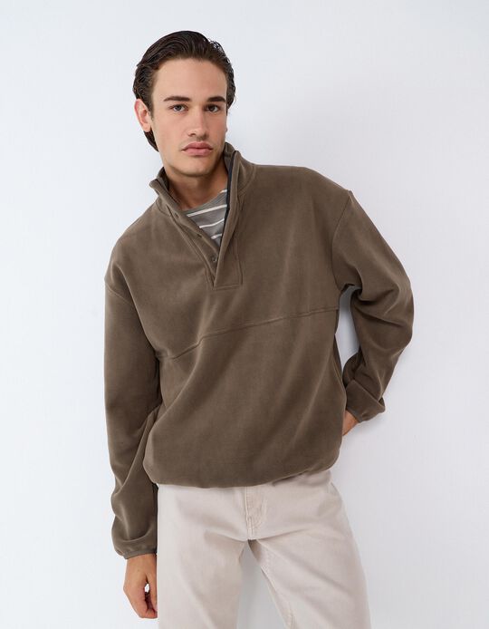 Comprar Online Sweatshirt Polar, Homem, Verde Escuro