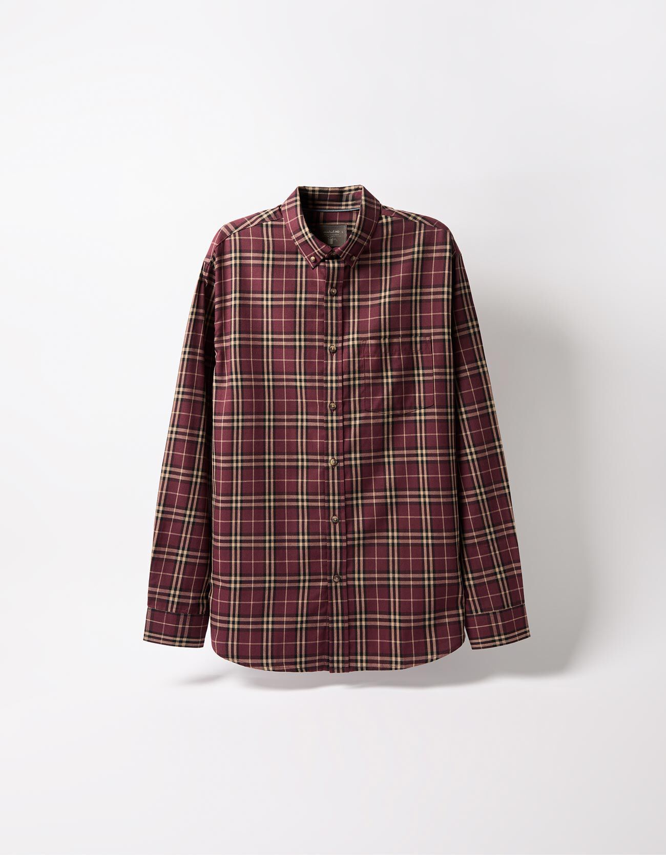 Comprar Online Camisa de Xadrez, Homem, Vermelho Escuro