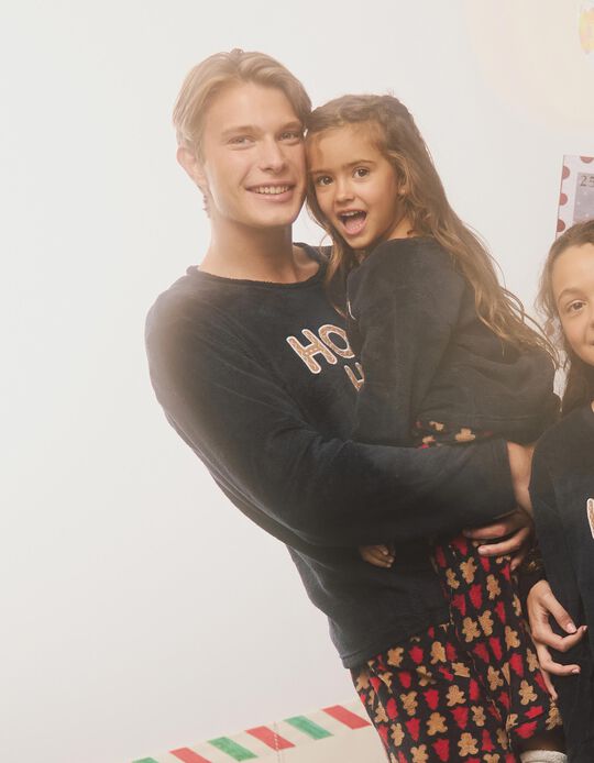 Comprar Online Pijama Polar de Natal, Homem, Azul Escuro