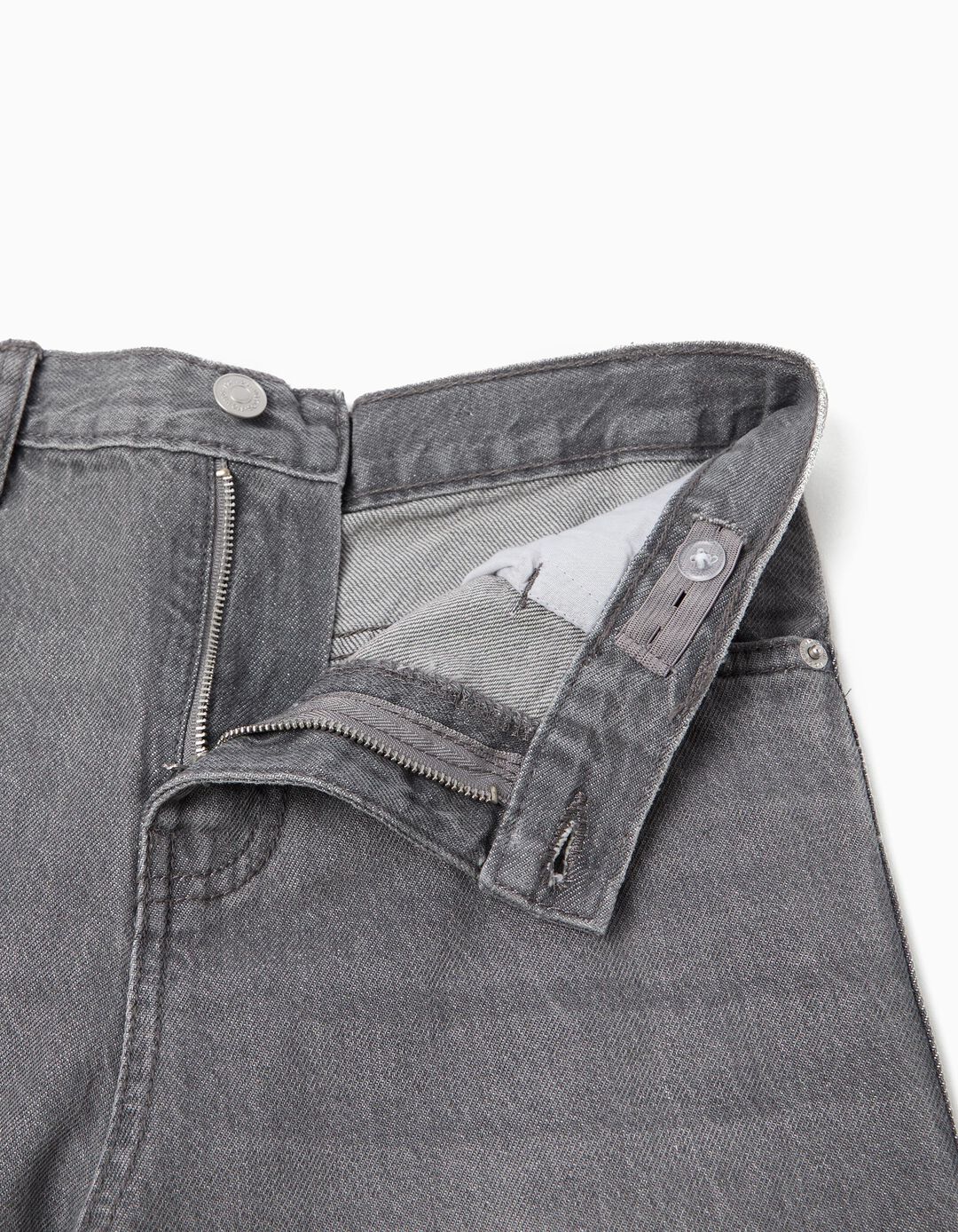 Cal&ccedil;as de Ganga 'Baggy', Menino, Cinzento