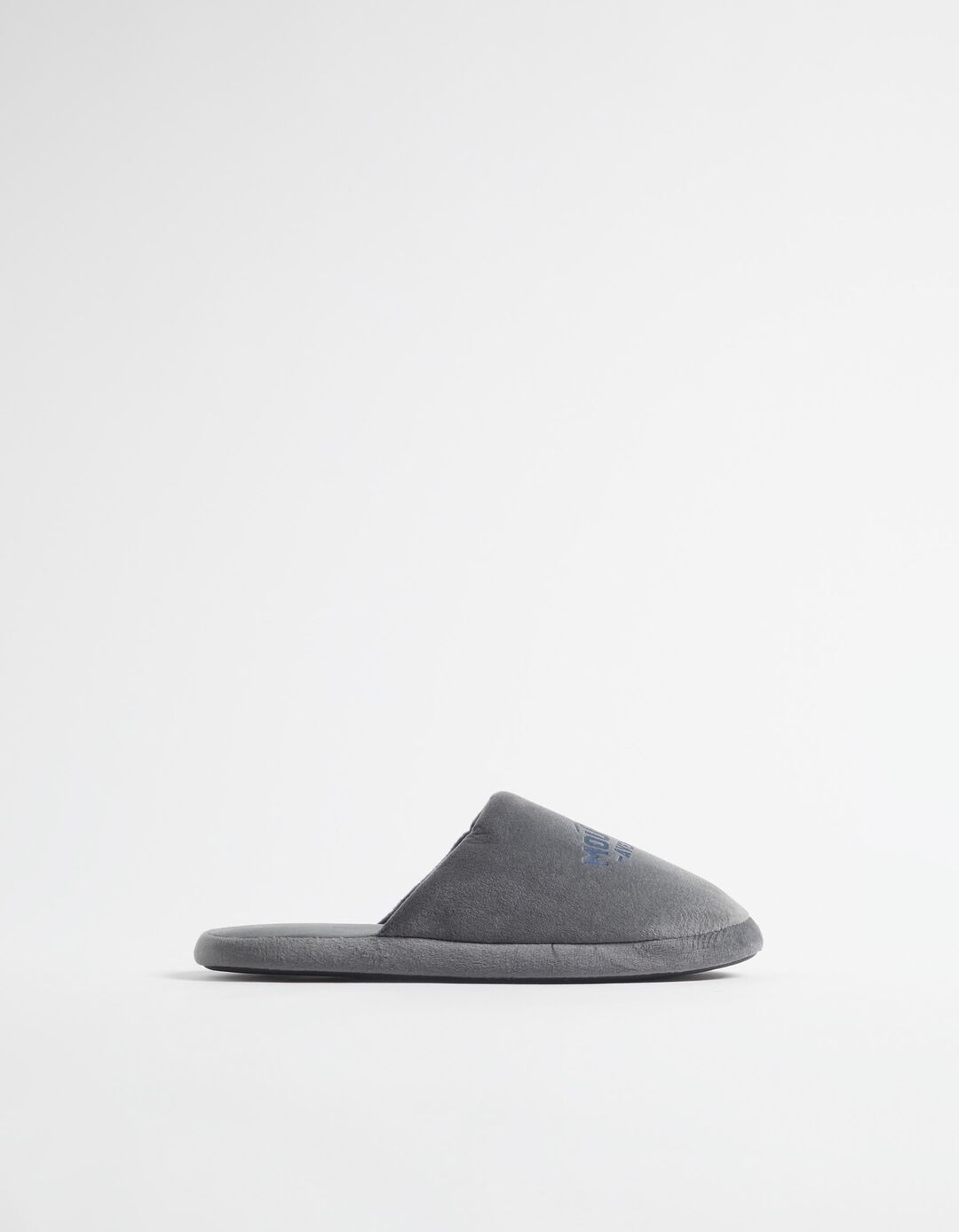 Slippers With Print, Men, Gray