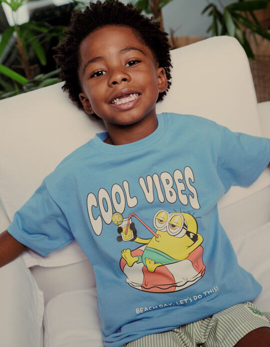Comprar Online T-shirt 'Minions', Menino, Azul Claro