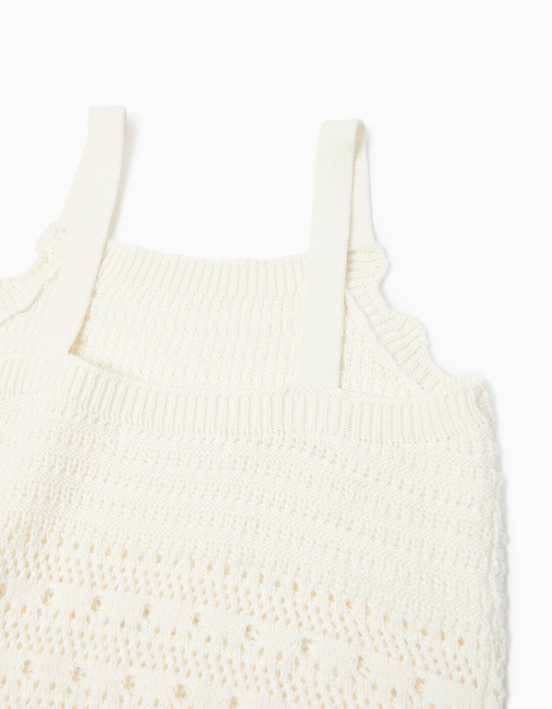 Top Crochet, Menina, Branco