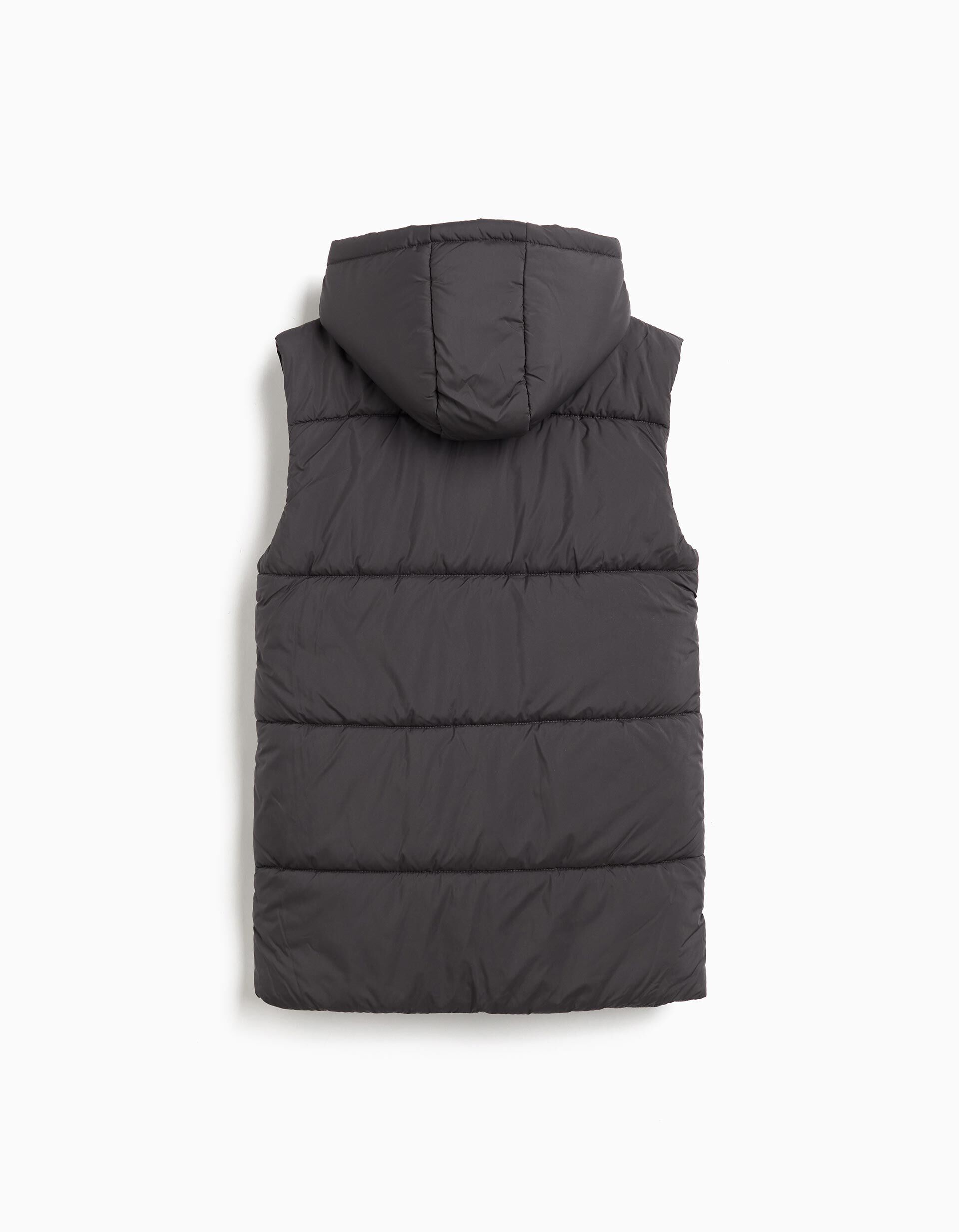 Comprar Online Colete Acolchoado Capuz, Menina, Cinzento Escuro