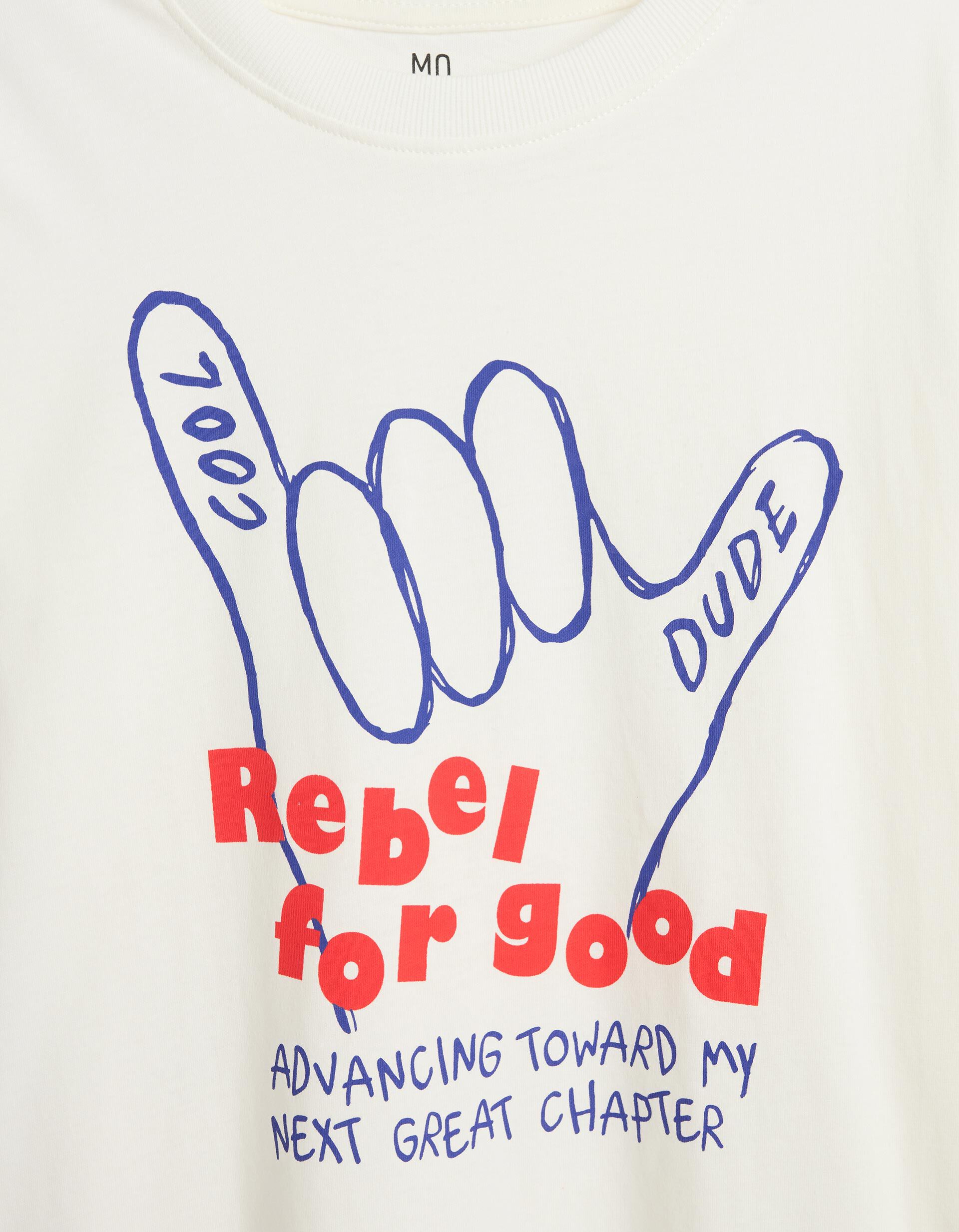 Comprar Online T-shirt Estampada Manga Comprida, Menino, Branco