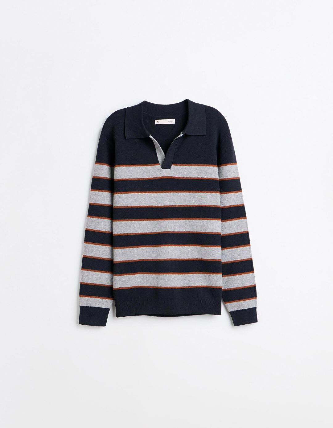 Camisola Com Gola Polo, Homem, Azul Escuro