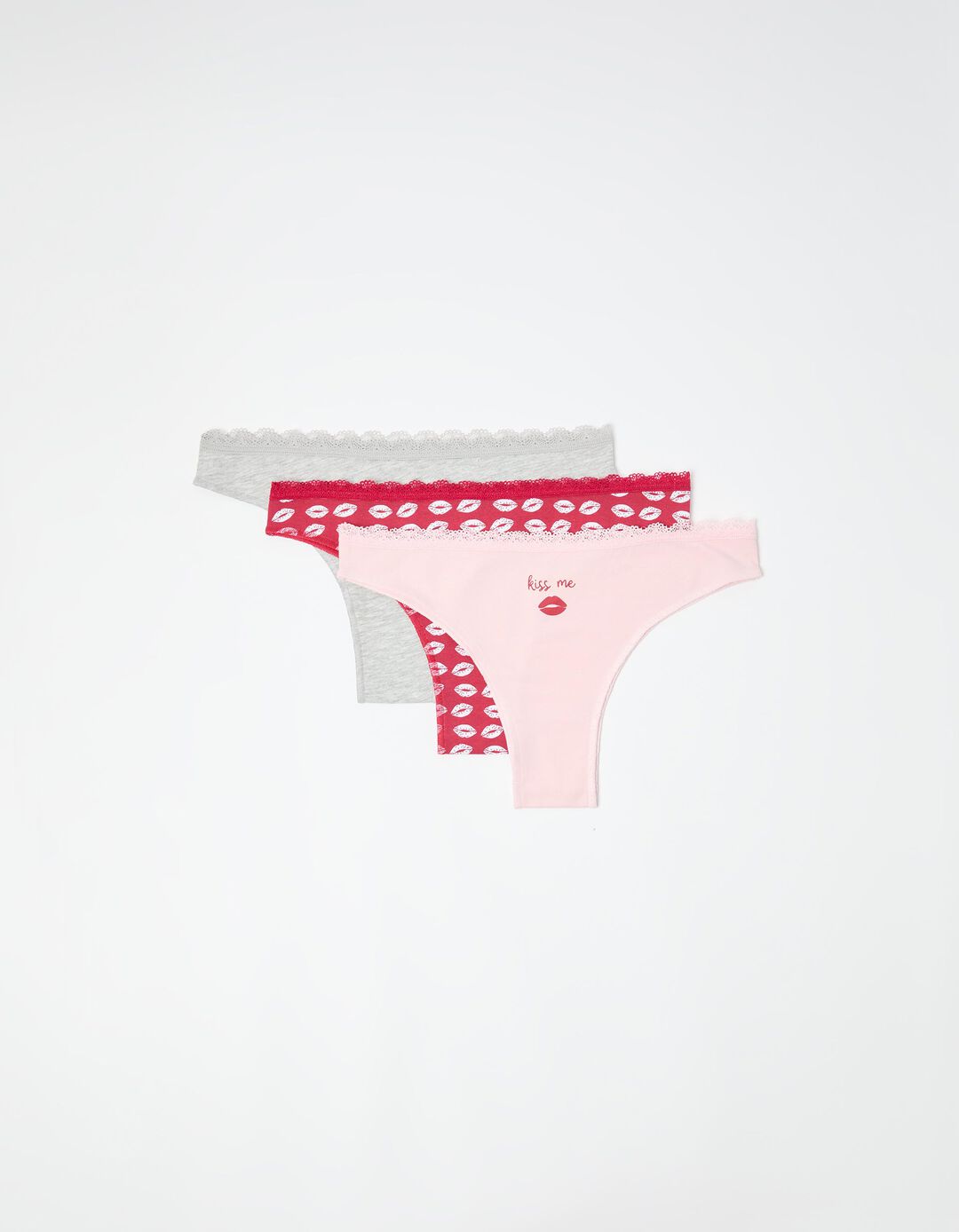 Pack 3 Cuecas Brasileiras, Mulher, Rosa