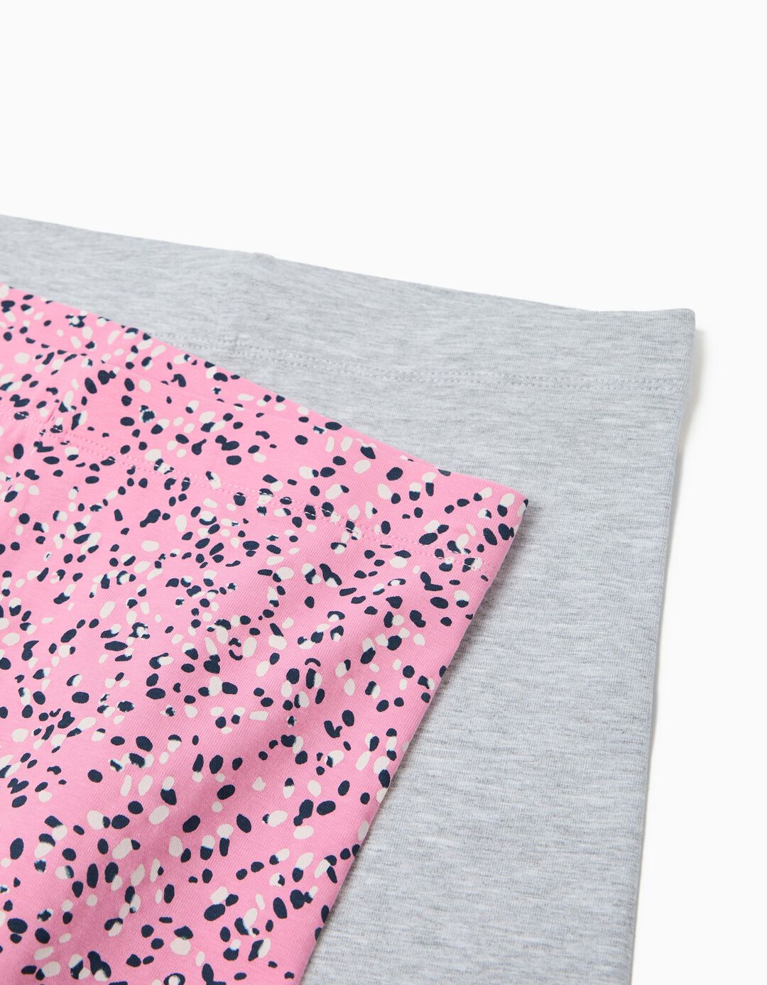 Pack 2 Leggings, Menina, Rosa