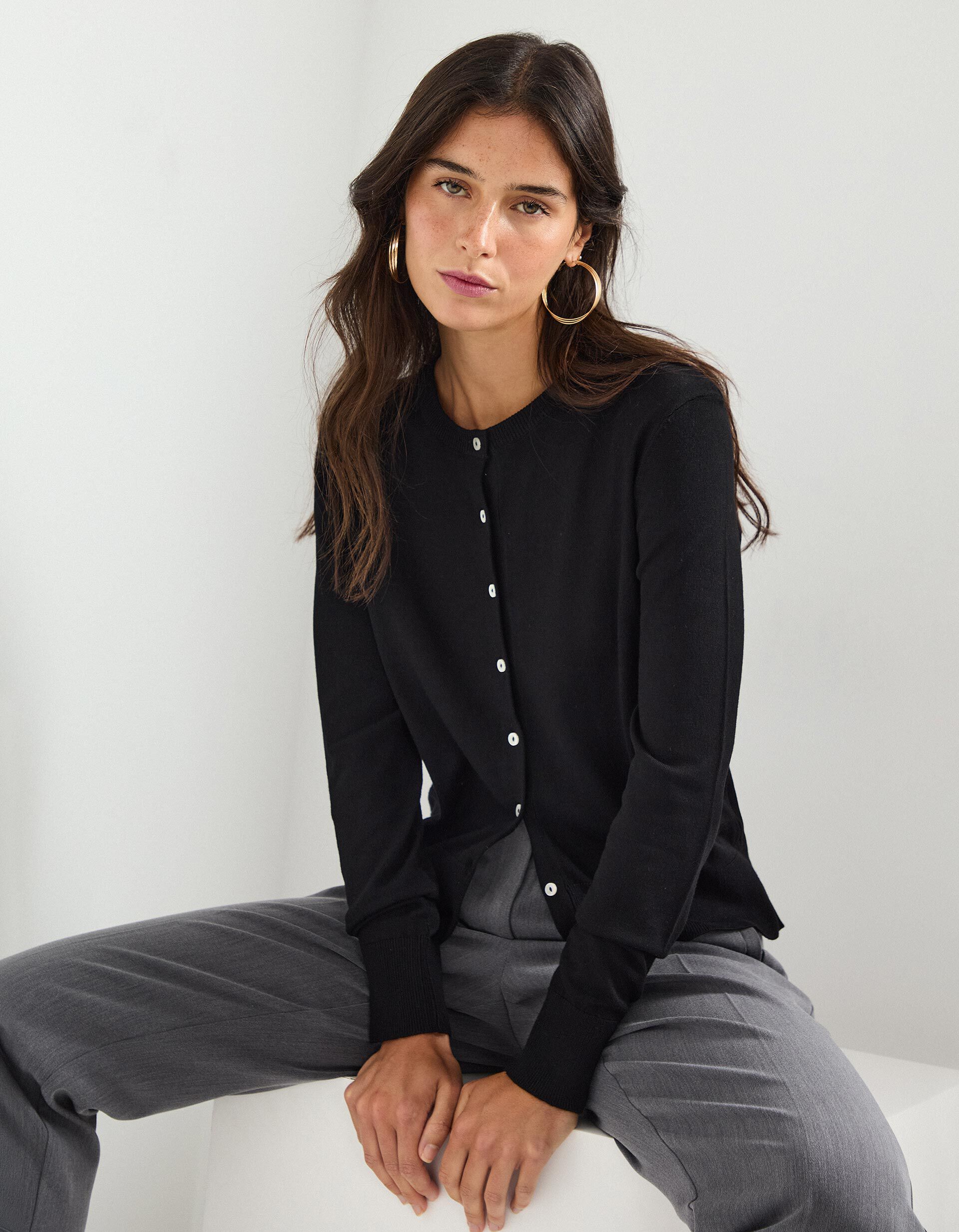 Comprar Online Casaco de Malha, Mulher, Preto