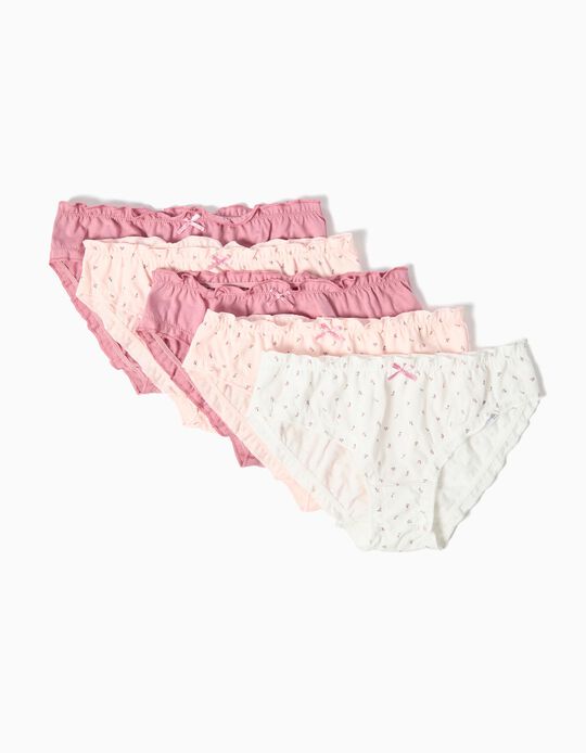 Comprar Online Pack 5 Cuecas, Menina, Rosa 