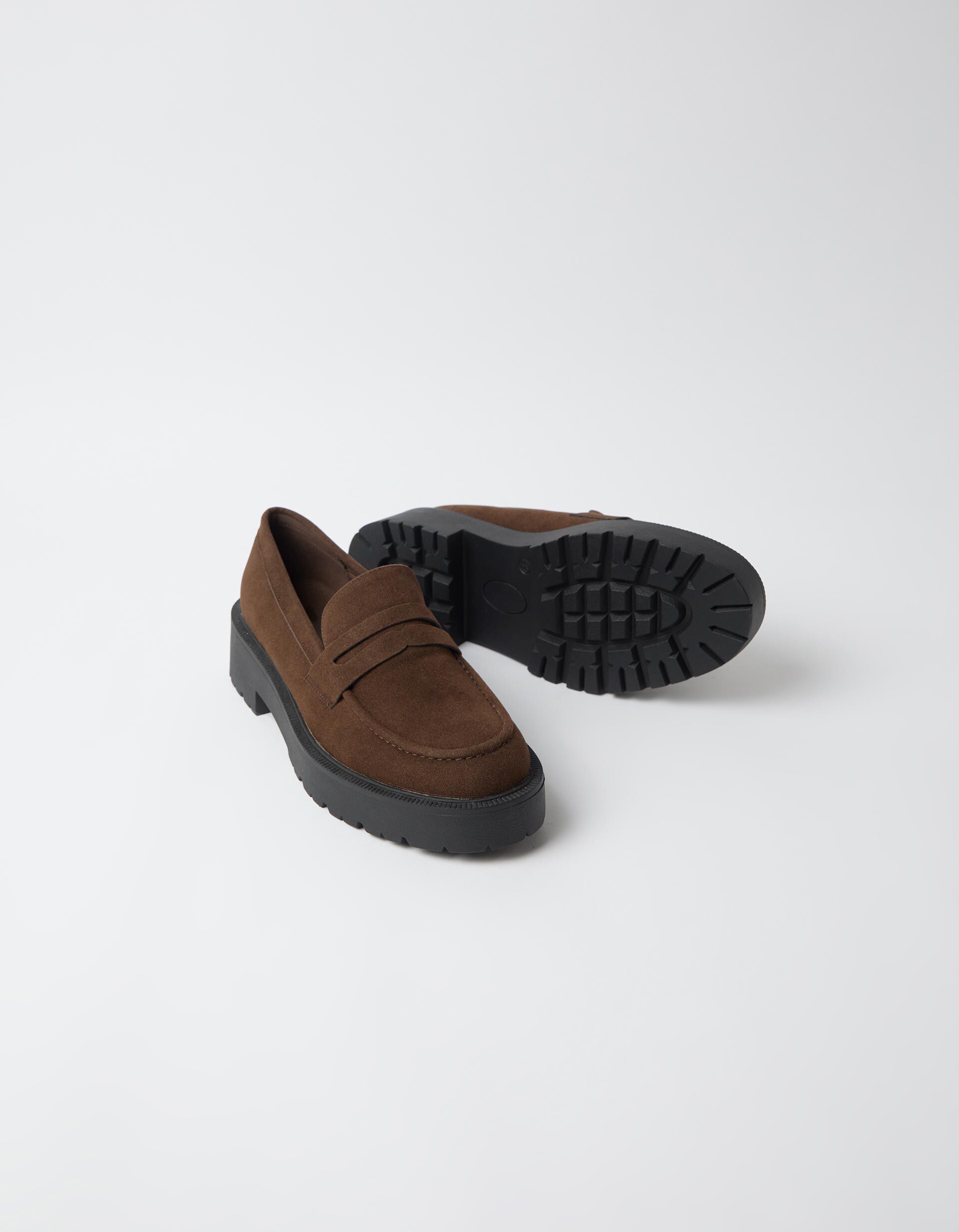 Comprar Online Mocassins Com Volume, Mulher, Castanho
