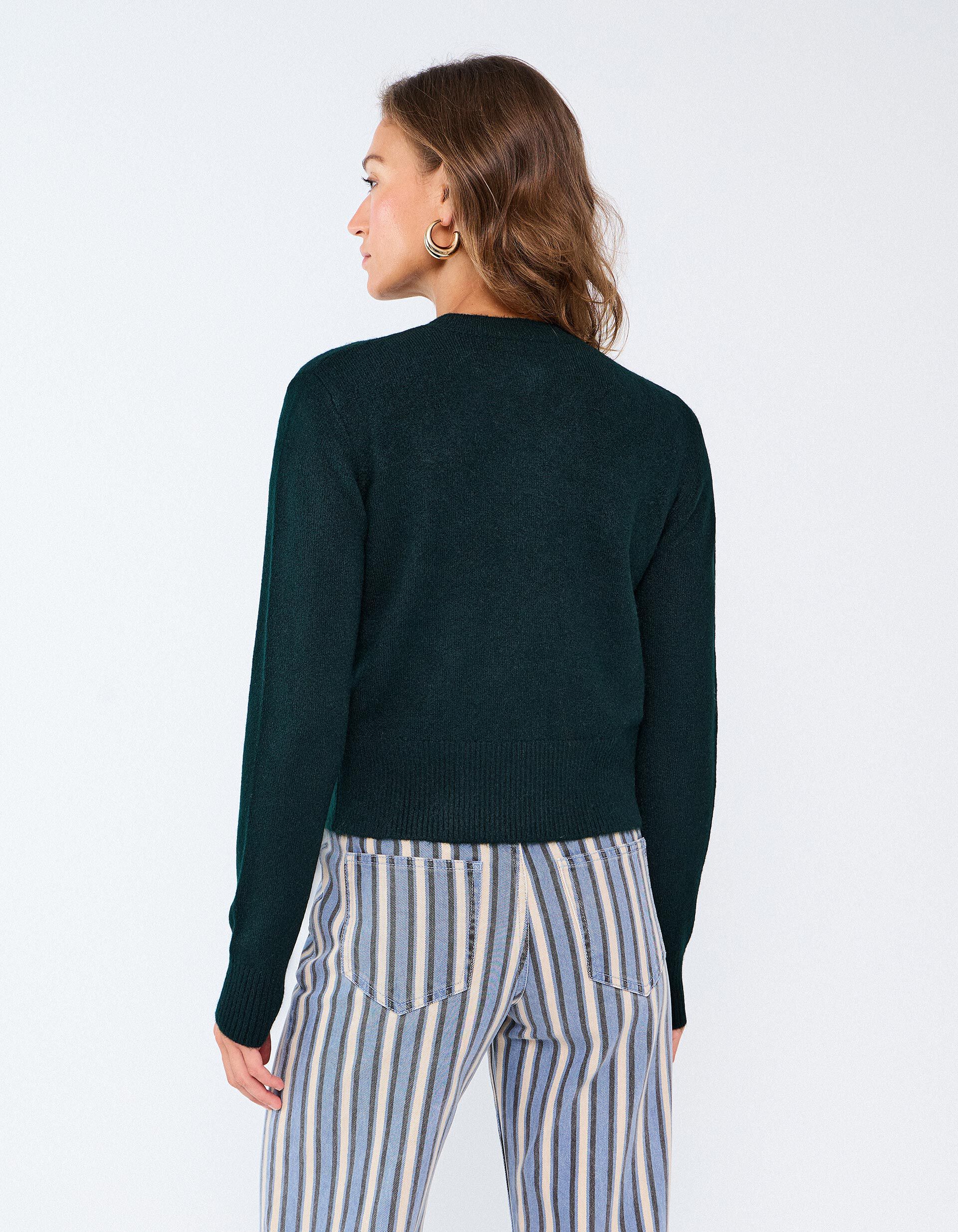Comprar Online Casaco De Malha, Mulher, Verde Escuro