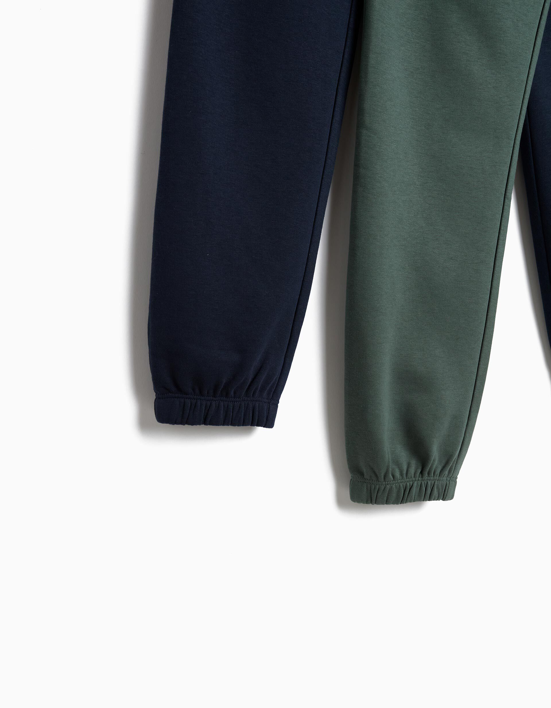 Comprar Online Pack 2 Joggings De Felpa, Menino, Verde Escuro