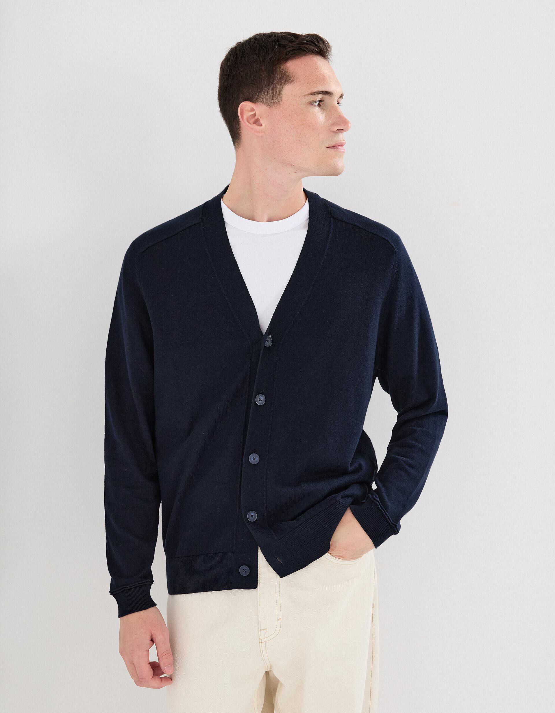 Comprar Online Casaco com Caxemira, Homem, Azul Escuro