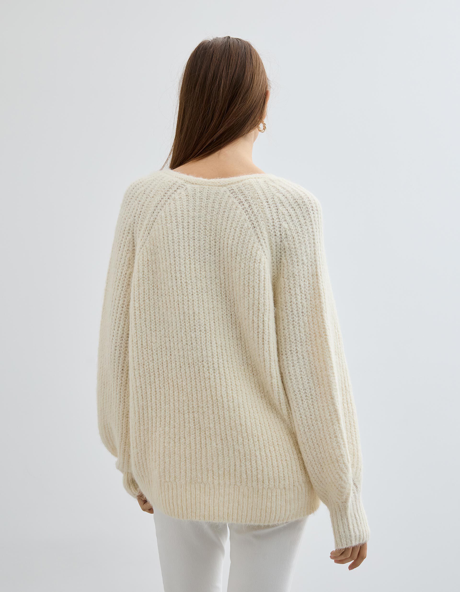 Comprar Online Camisola com L&atilde;, Mulher, Cru