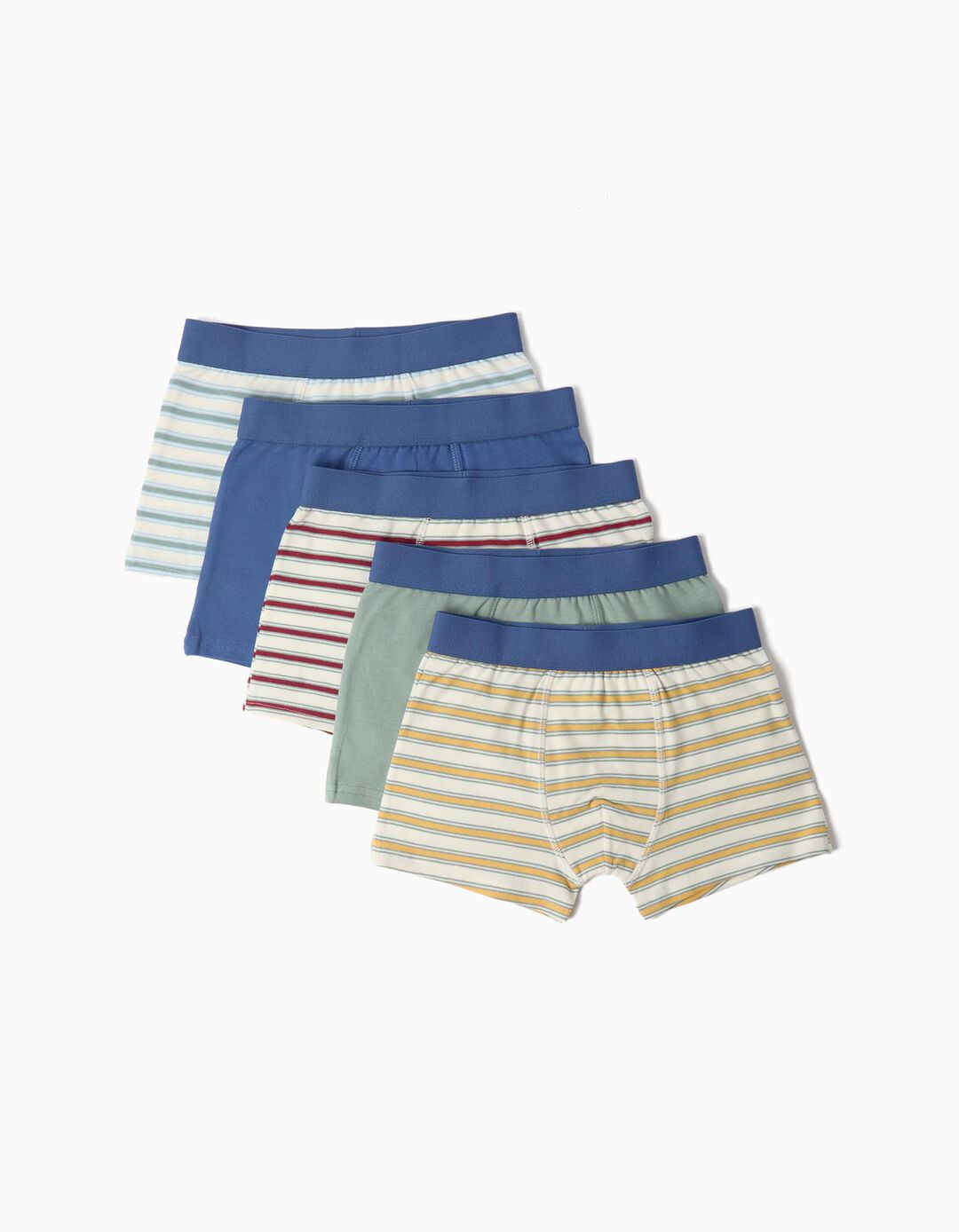 Pack 5 Boxers Riscas, Menino, Multicolor