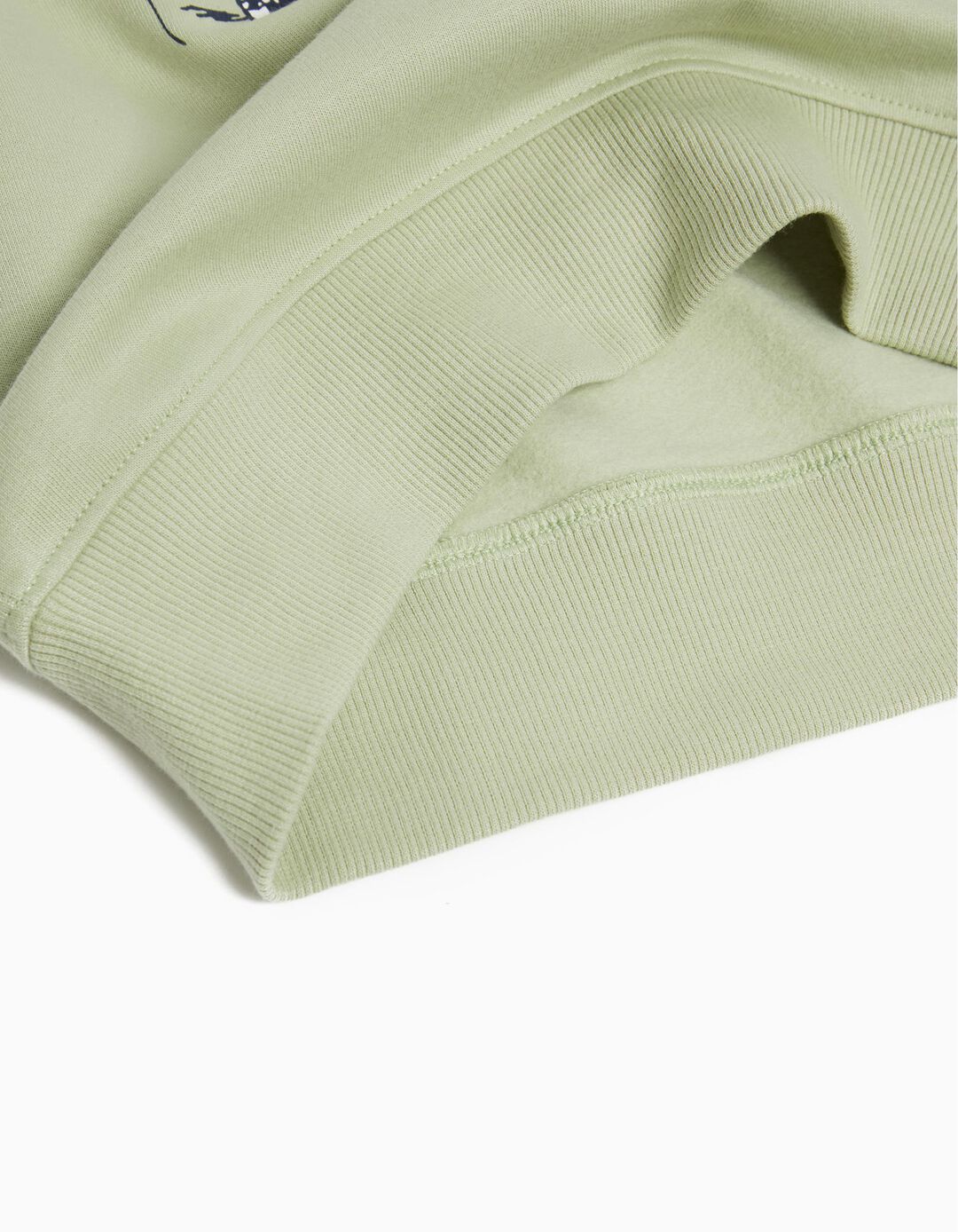 'Snoopy' Sweatshirt, Girl, Light Green
