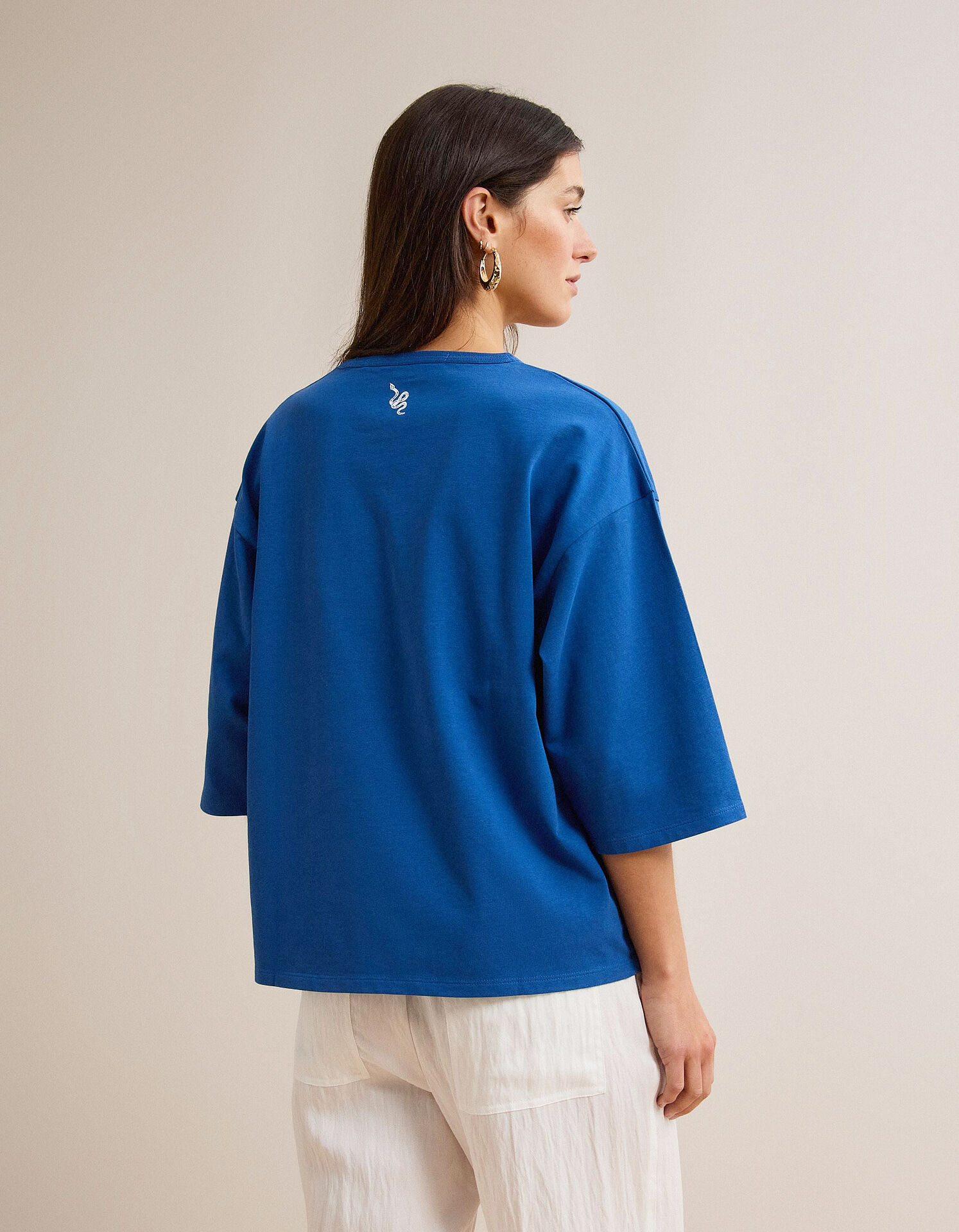 Comprar Online T-shirt Manga Curta, Mulher, Azul