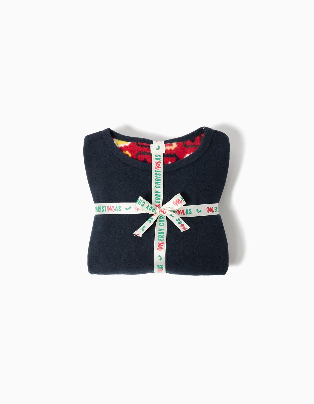 Pijama Polar de Natal, Menino, Azul Escuro 