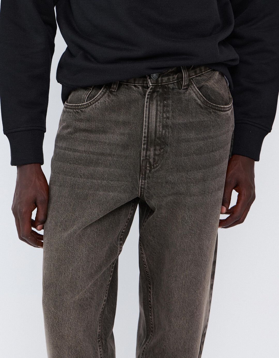 Cal&ccedil;as De Ganga Loose Fit, Homem, Preto
