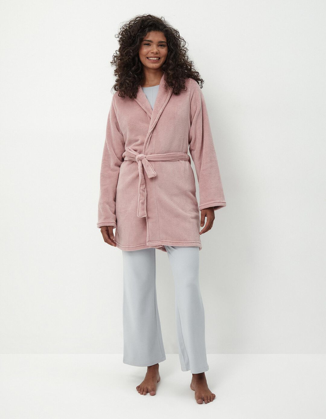 Robe Coralina, Mulher, Rosa Claro