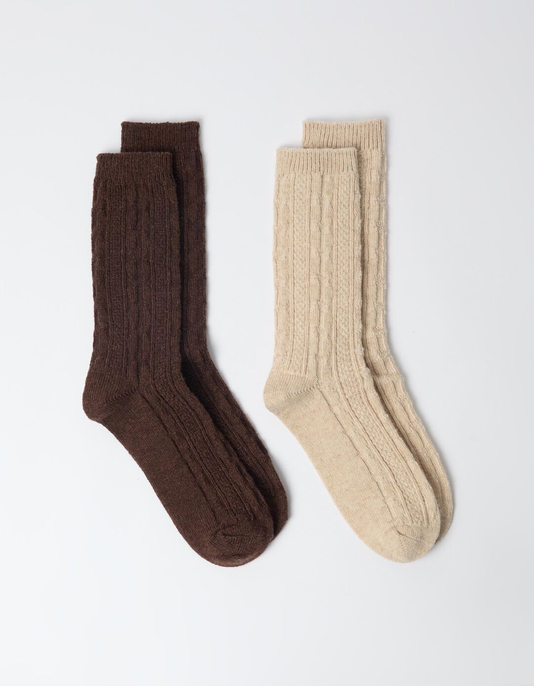 Pack 2 Pares De Meias, Mulher, Castanho