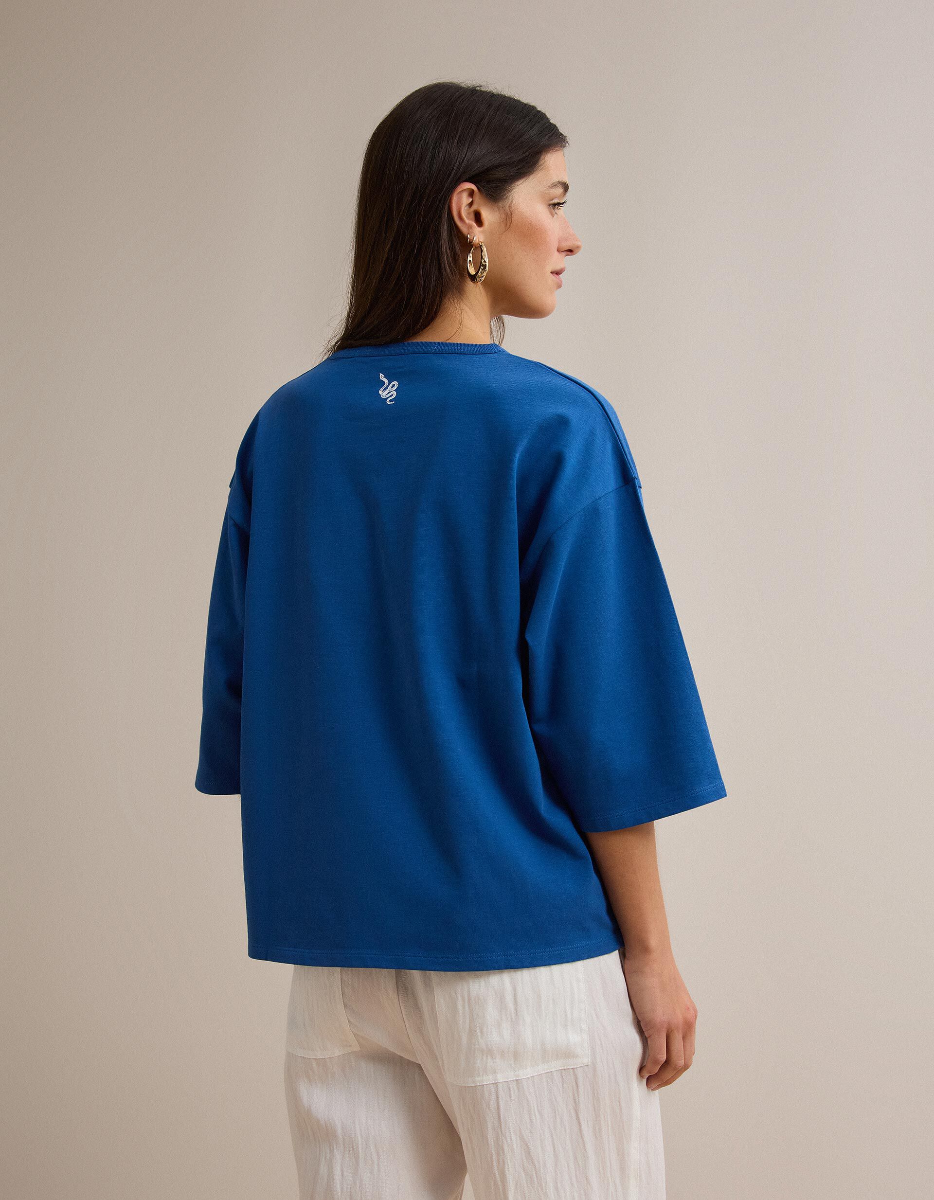 Comprar Online T-shirt Manga Curta, Mulher, Azul