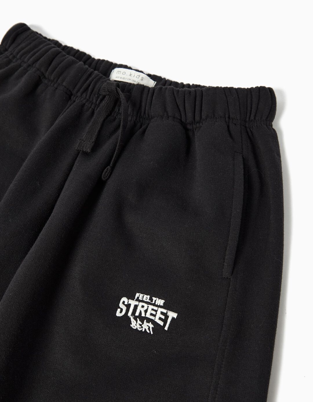 Calças de Jogger 'Baggy', Menino, Preto 