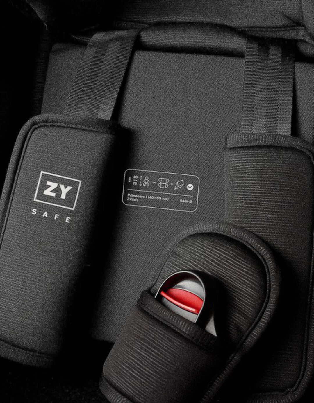 Cadeira Auto I-Size ZY Safe Primecare Belt I (40-150cm), Preto