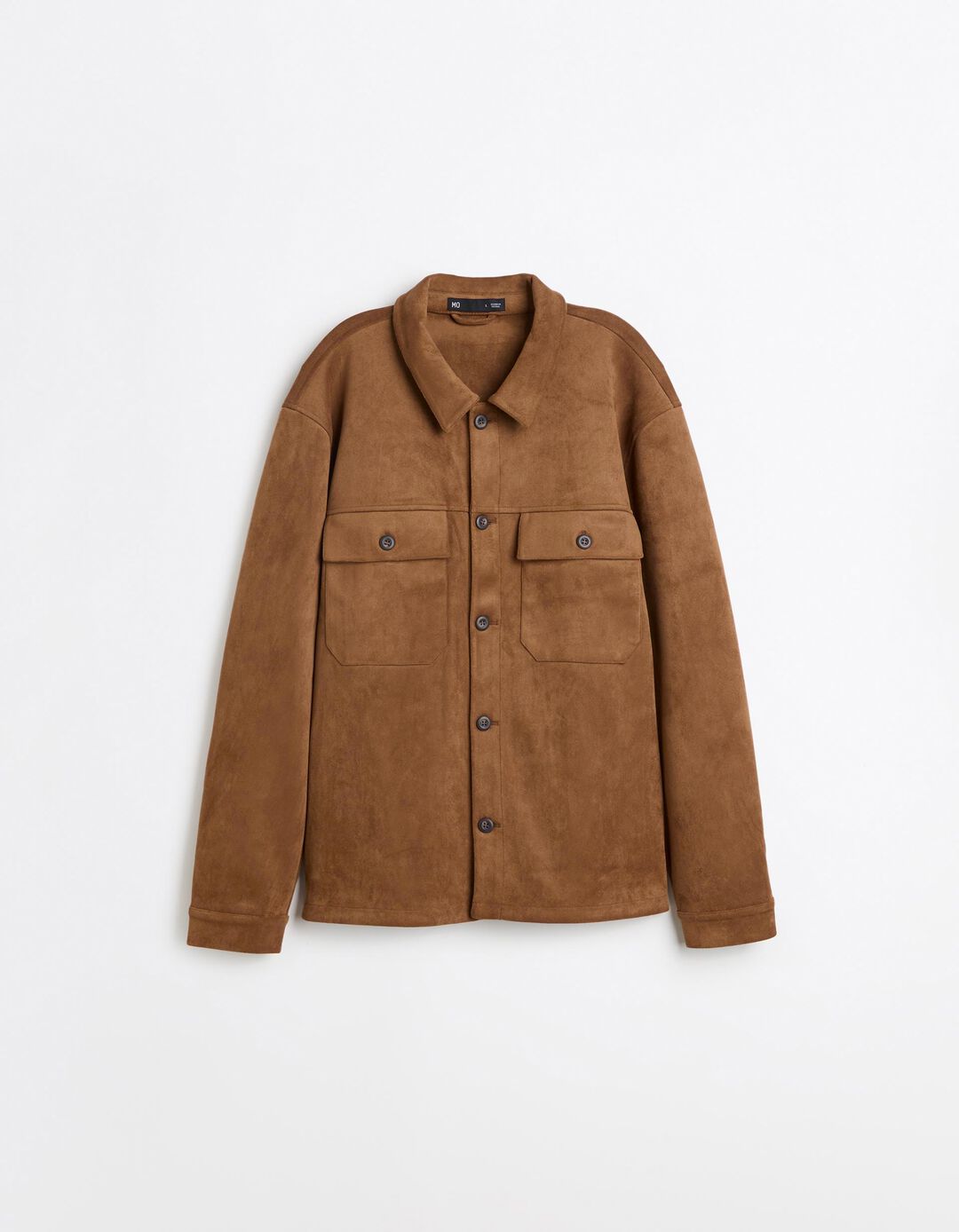 Sobrecamisa Efeito Camur&ccedil;a, Homem, Bege Escuro