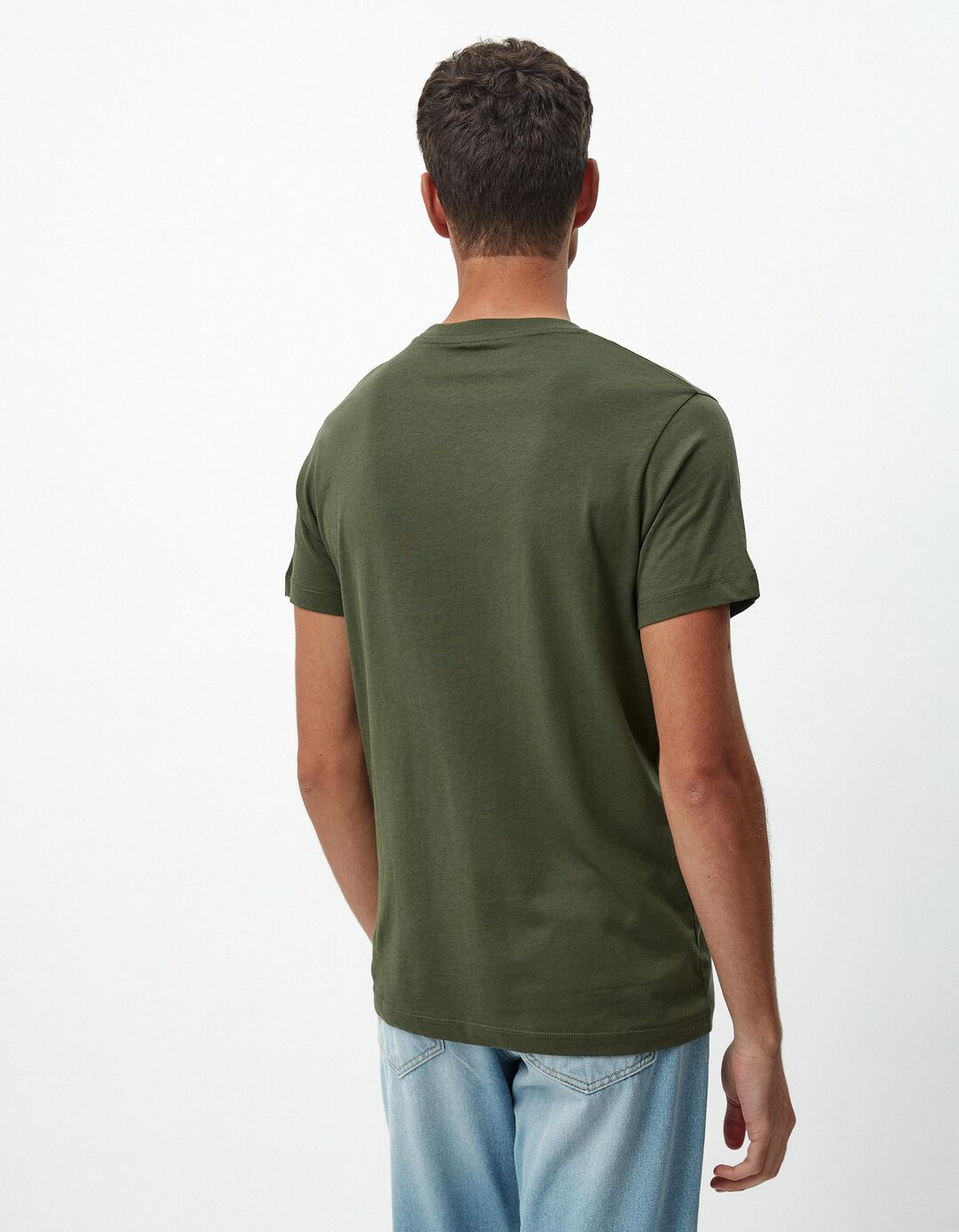 T-shirt Estampado, Homem, Verde Escuro