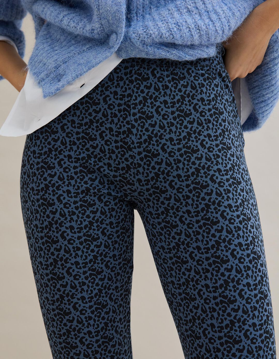 Leggings, Mulher, Azul