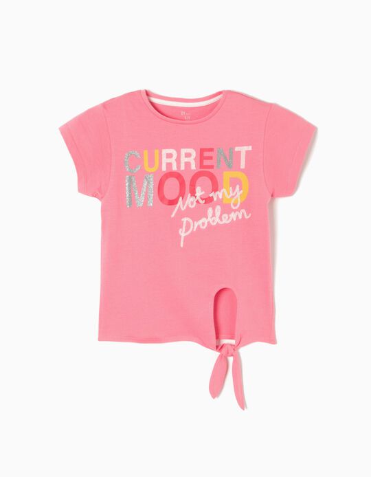 Pink T-Shirt with Knot, Mood