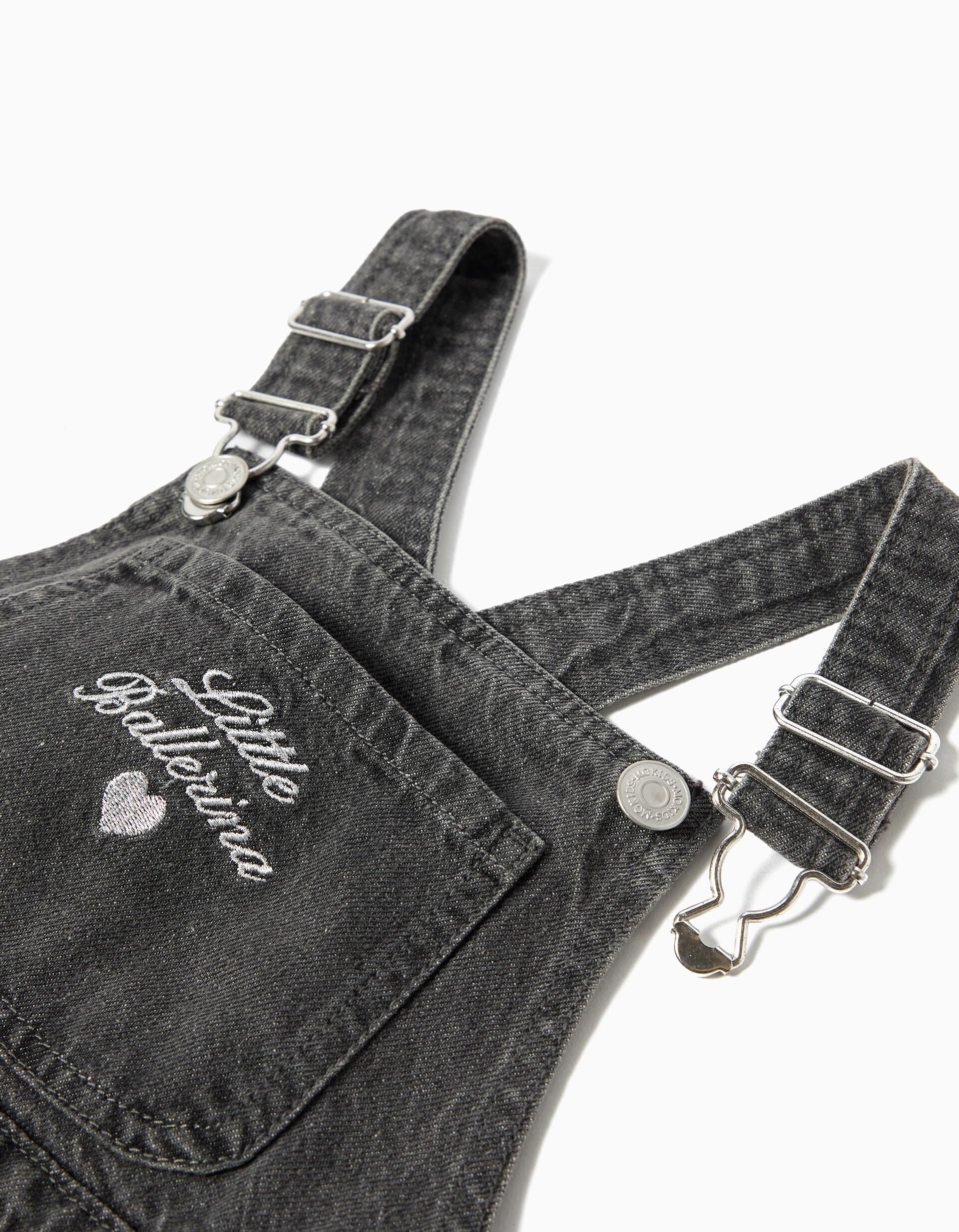 Comprar Online Jardineiras de Ganga, Menina, Cinzento Escuro