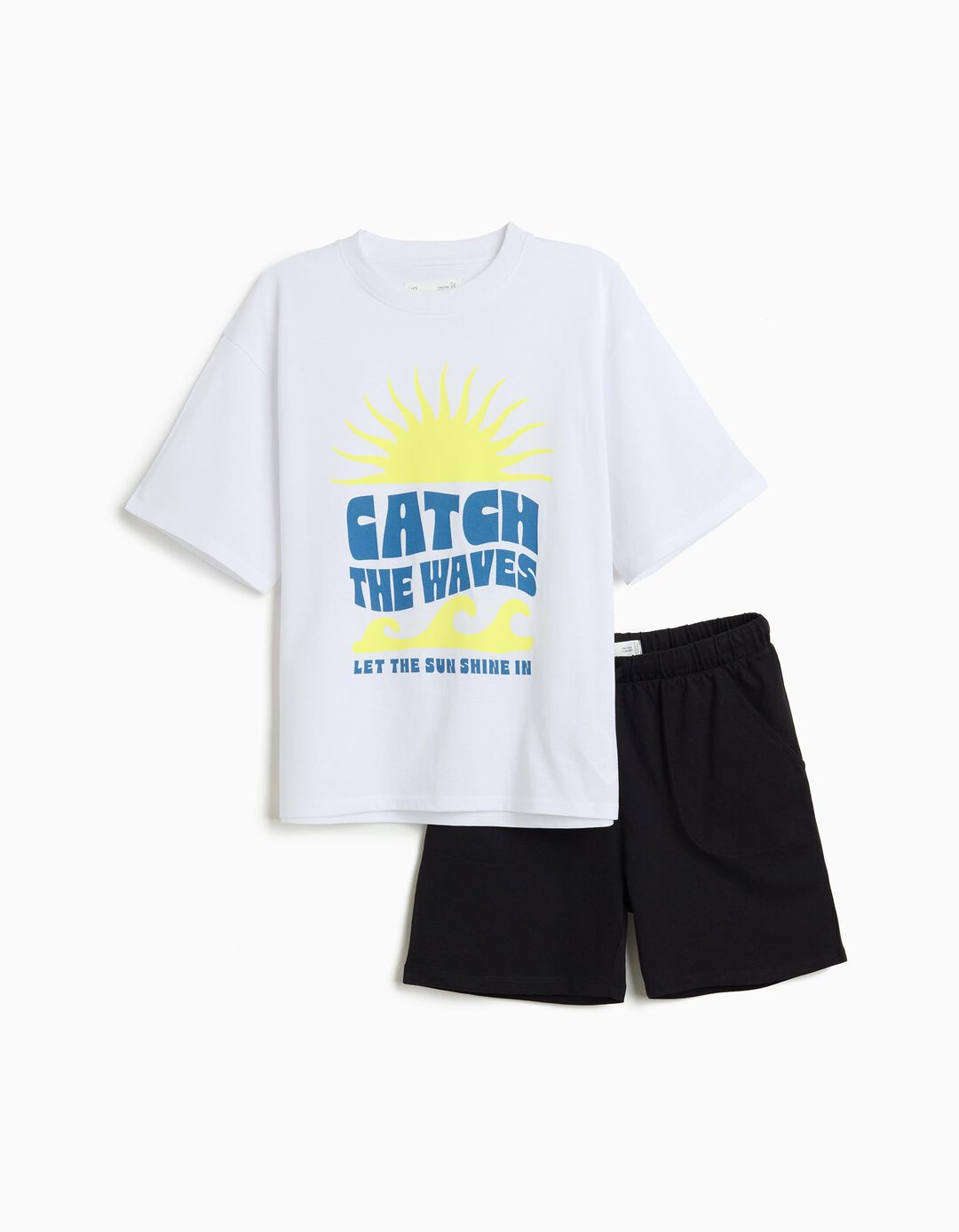 Conjunto T-shirt e Cal&ccedil;&otilde;es, Menino, Azul