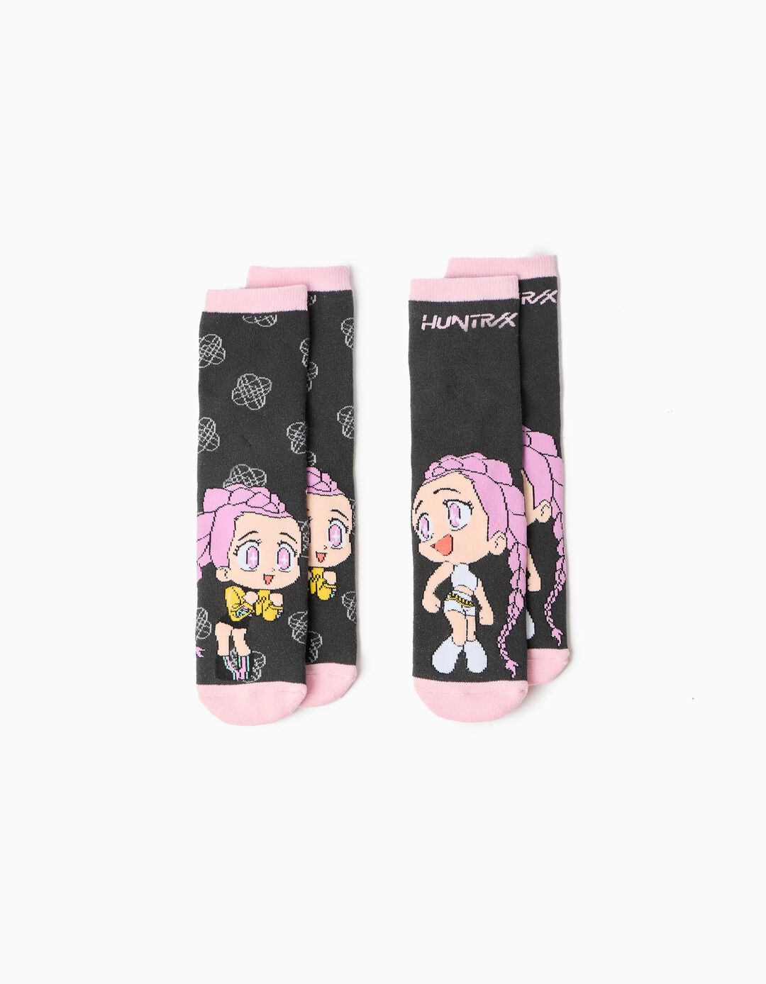 Pack 2 Pares De Meias 'K-Pop Demon Hunters', Menina, Multicolor