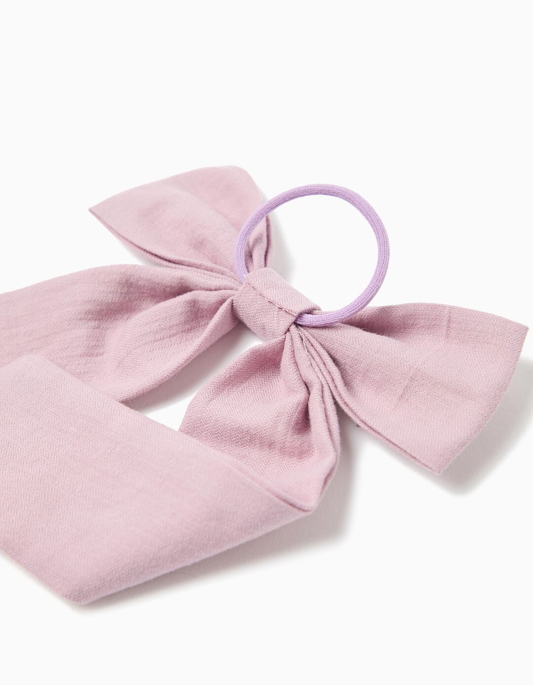 El&aacute;stico de Cabelo com La&ccedil;o, Menina, Lil&aacute;s Escuro