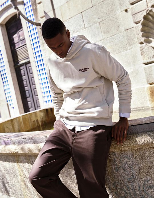Comprar Online Cal&ccedil;as Chino Straight, Homem, Castanho Escuro