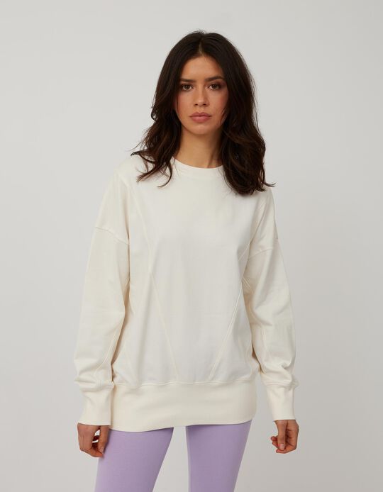 Sweatshirt Oversize, Branco